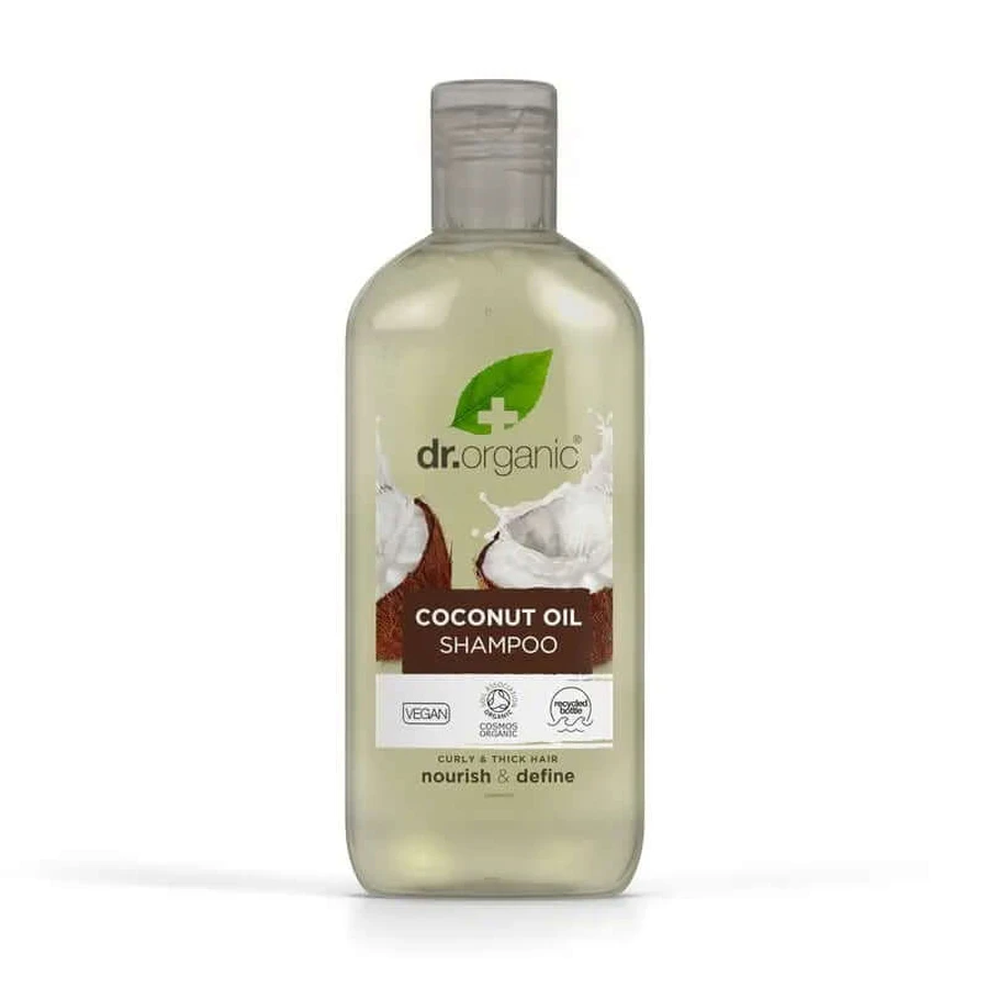 Dr.Organic Kokosolie Shampoo Dik of Krullend Haar, 265 ml