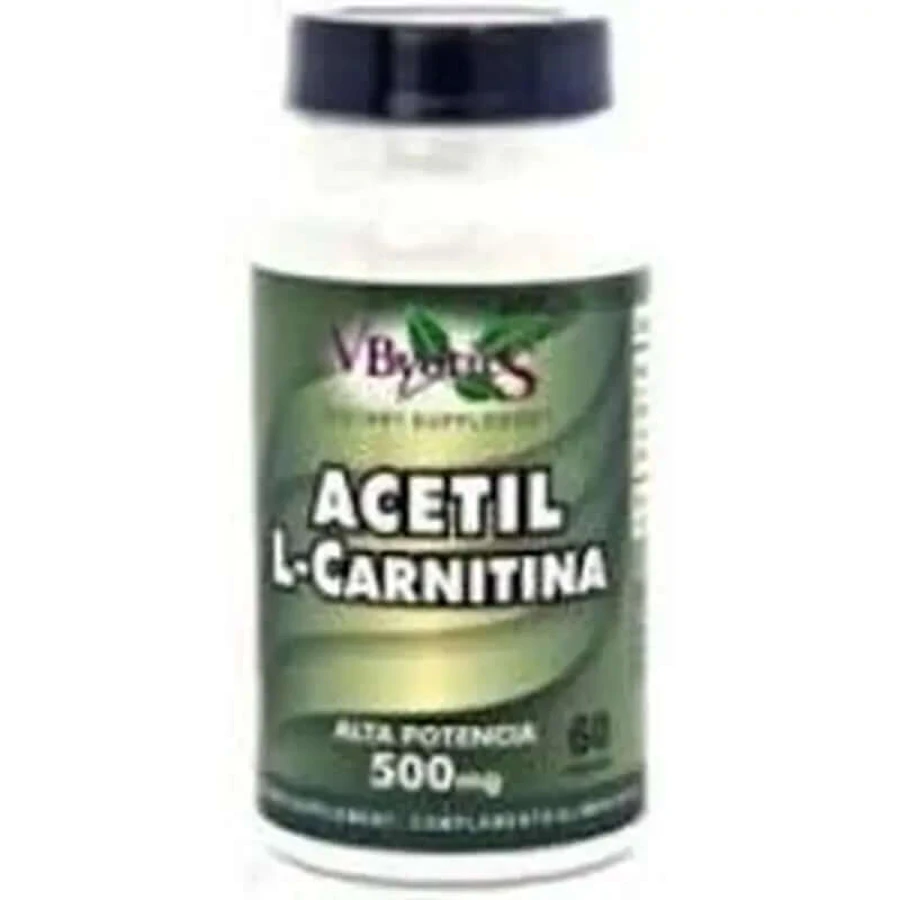 V.Byotic Acetyl-L-Carnitine Carnipure 500 Mg , 60 gélules