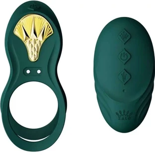 Zalo Bayek Vibrator Ring Afstandsbediening Paren Groen