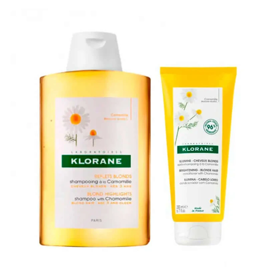 Klorane Kamille Shampoo Pack, 400 ml + Klorane Kamille Conditioner, 200 ml