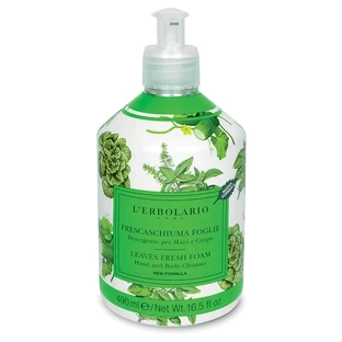 L'Erbolario Hand- und Körperseife Fresh Foam Leaves, 490 ml