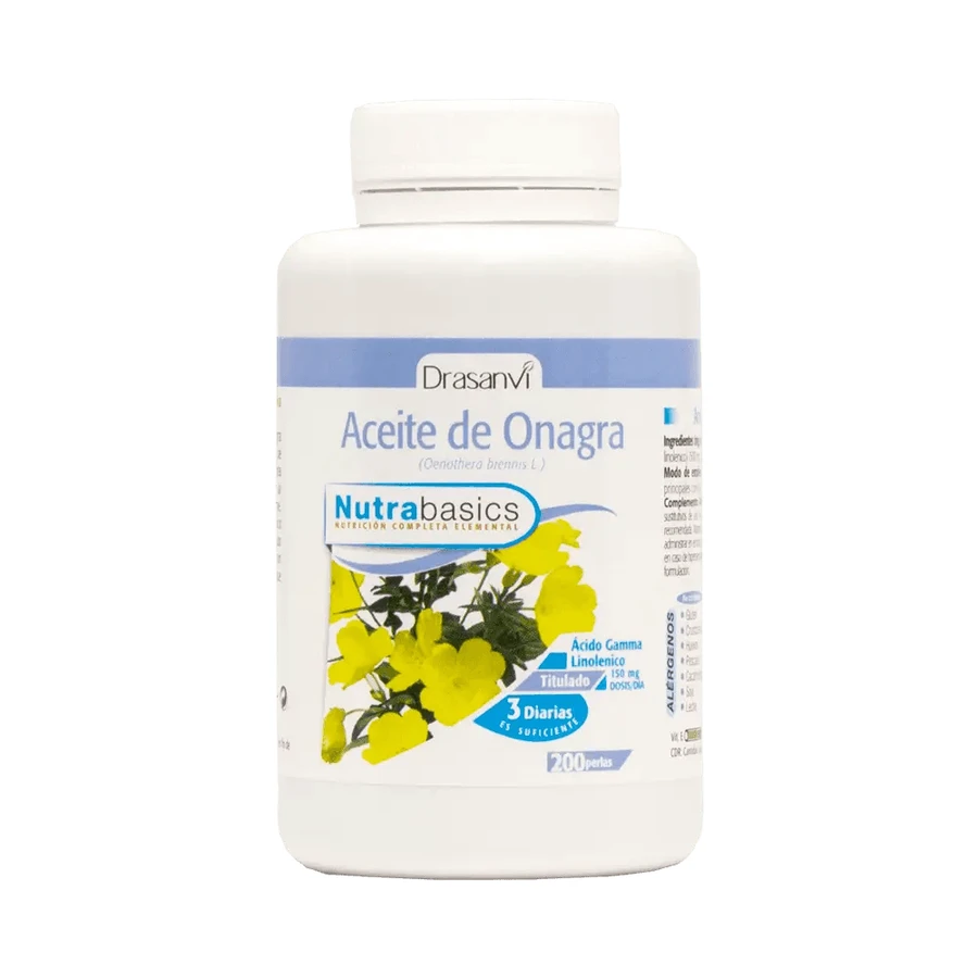 Drasanvi Teunisbloemolie 500Mg Nutrabasicos , 200 parels