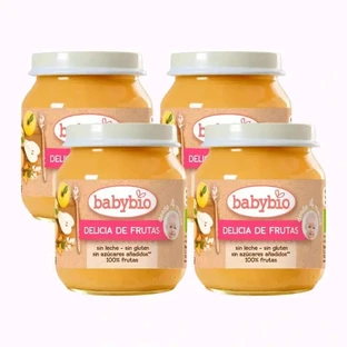 Babybio Fruit Delight, Packung 4 x 130 gr.
