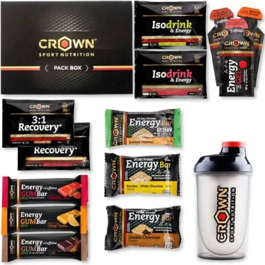 Crown Sport Nutrition Endurance Tester 3.0 Pack avec bidon de 550 ml