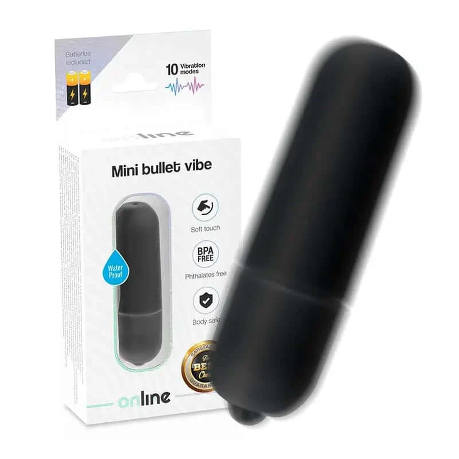 Online Mini Vibrating Bullet - Black