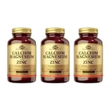 Solgar Calcium/Magnesium + Zink Pakket 3 x 100 Veggie Capsules