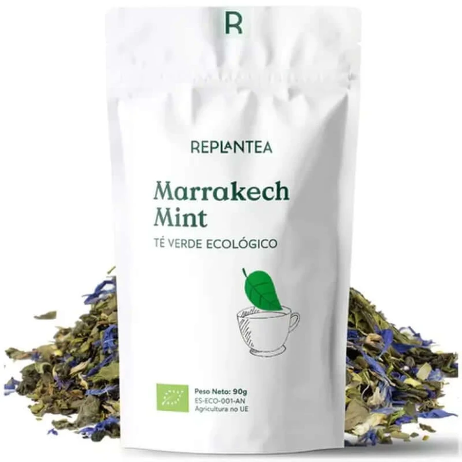 Replantea Green Tea Marrakech Mint Organic, 90 grams