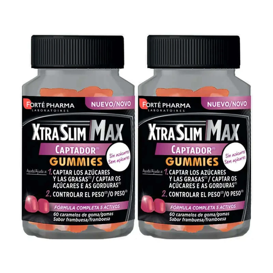 Forté Pharma Duplo Xtraslim Max Captador Gumm, 2 x 60 unités