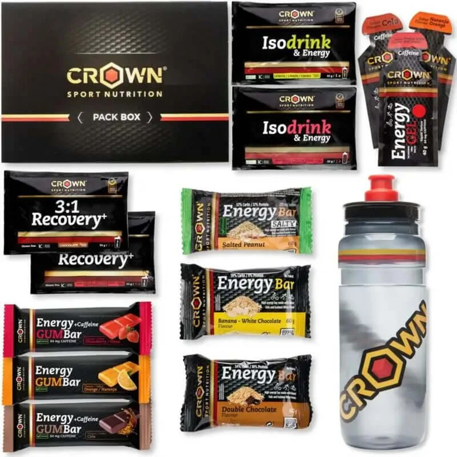 Crown Sport Nutrition Endurance Tester Pack 3.0 avec bidon de 750 ml