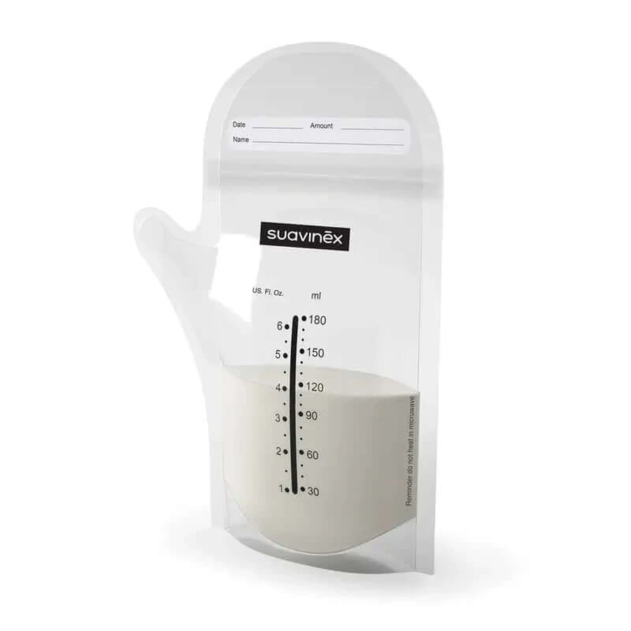 Suavinex Voorgesinterde Bewaarzakjes voor moedermelk 25 stuks.