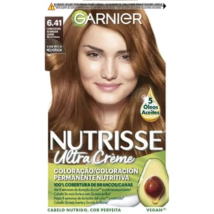 Garnier Nutrisse Dauerhafte Haarfarbe Intensiver Braunton 6.41 , 160 ml