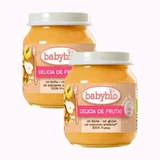 Babybio Fruit Delight, paquet de 2 x 130 gr.