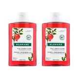 Klorane Pomegranate Extract Shampoo 2X200 Ml