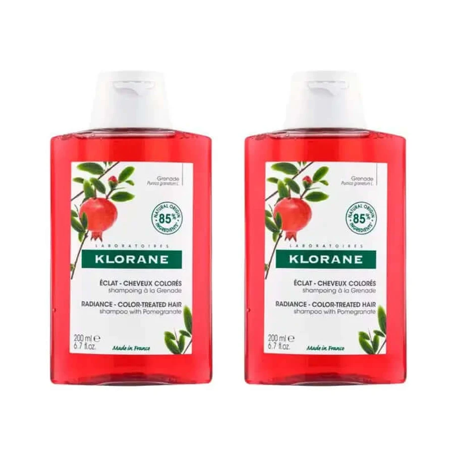 Klorane Pomegranate Extract Shampoo 2X200 Ml