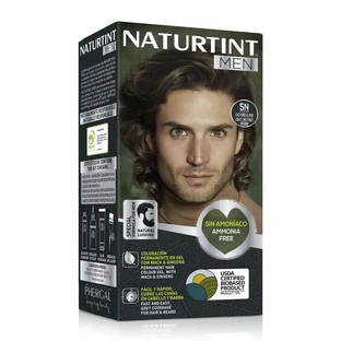 Naturtint Men Permanent Hair & Beard Color for Men 5N Ammonia Free - Light Brown