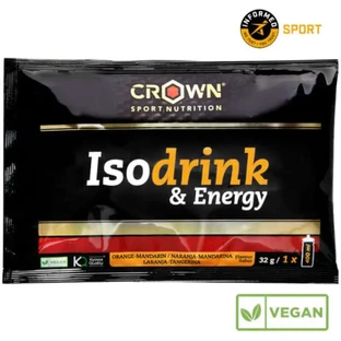 Crown Sport Nutrition Isodrink & Energy Orange Einzeldosis , 32 Gramm
