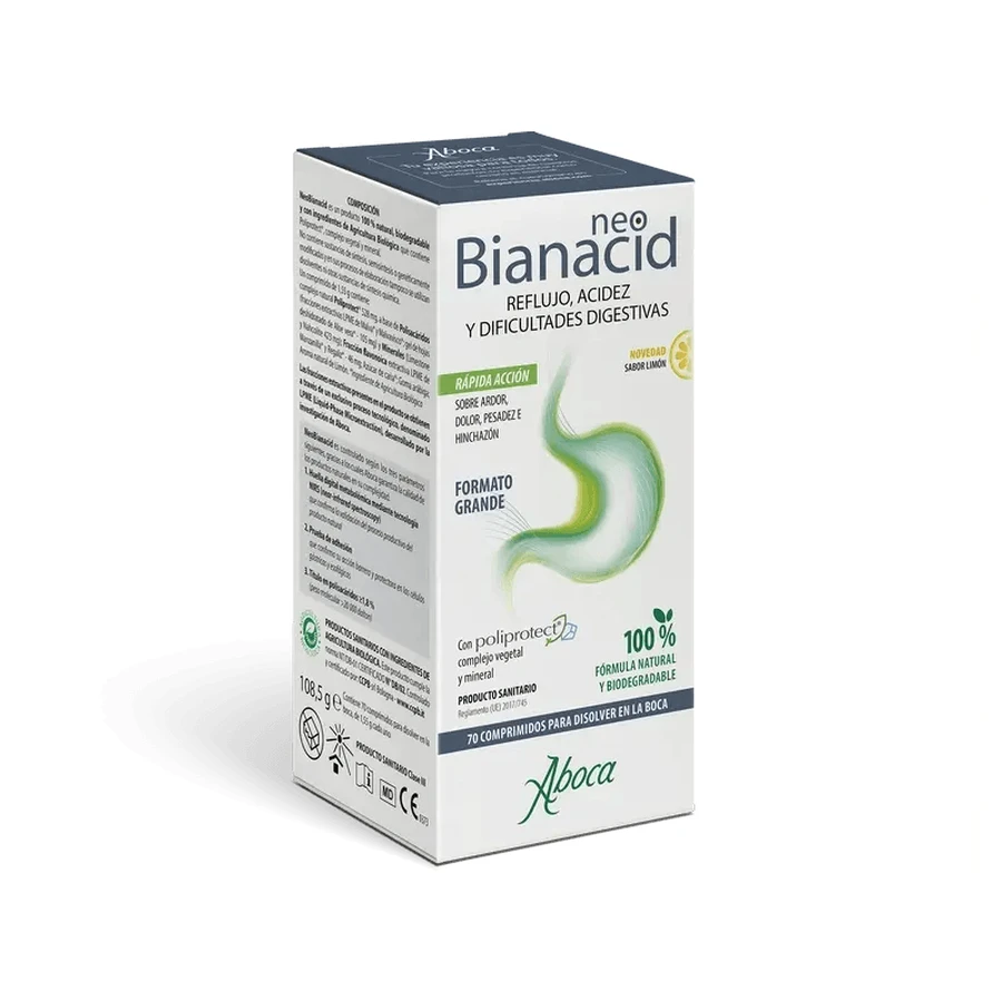 Aboca Neobianacid Zitrone, 70 Tabletten