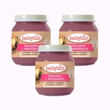 Babybio Pommes myrtilles, paquet de 3 myrtilles, 130g