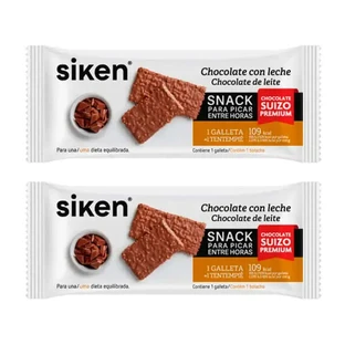Siken Snack Milk Chocolate Cookie, Pack 2 x 22 grams