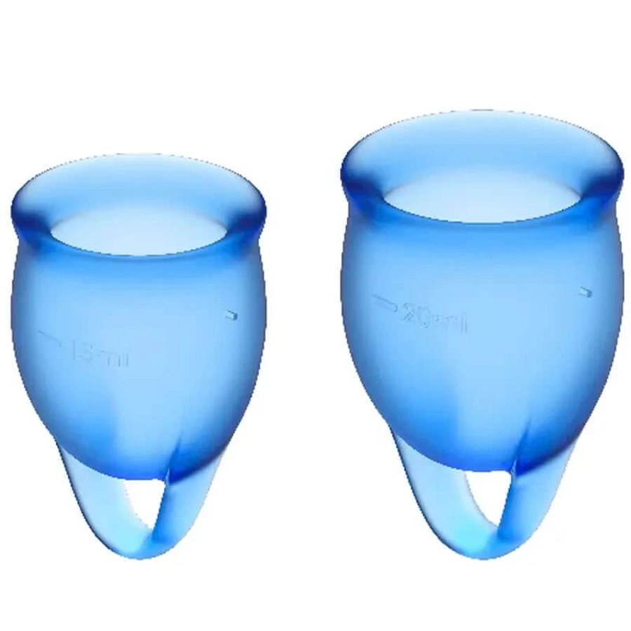 Satisfyer Feel Confident Menstrual Cup Kit Intense Blue 15 + 20 Ml