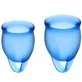 Satisfyer Feel Confident Menstrual Cup Kit Intense Blue 15 + 20 Ml