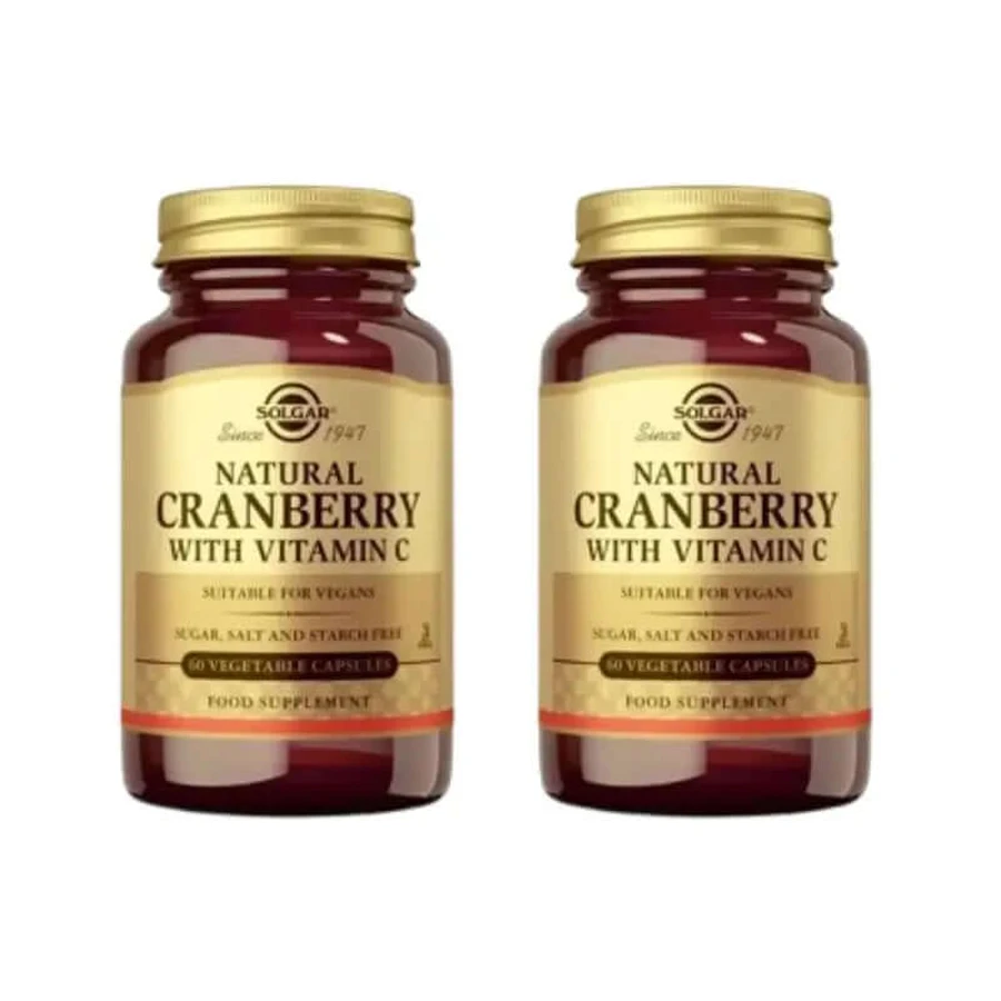 Solgar Arándano Rojo Con Vitamina C, 2X60 Cápsulas Vegetales