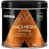 Aldous Bio Peruaanse Zwarte Maca Complex Arginine, Zink, Vitamine C, B12 en B6 , 200 capsules