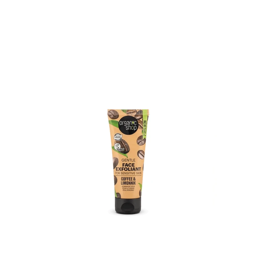 Organic Shop Gommage doux pour peaux sensibles Café & Schizandra, 75 ml