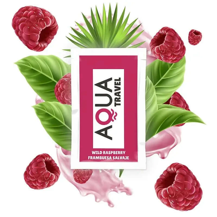 Aqua Travel Glijmiddel Op Waterbasis Wilde Framboos Smaak- 6 Ml