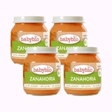 Bocal de carottes Babybio, paquet de 4 x 130 grammes