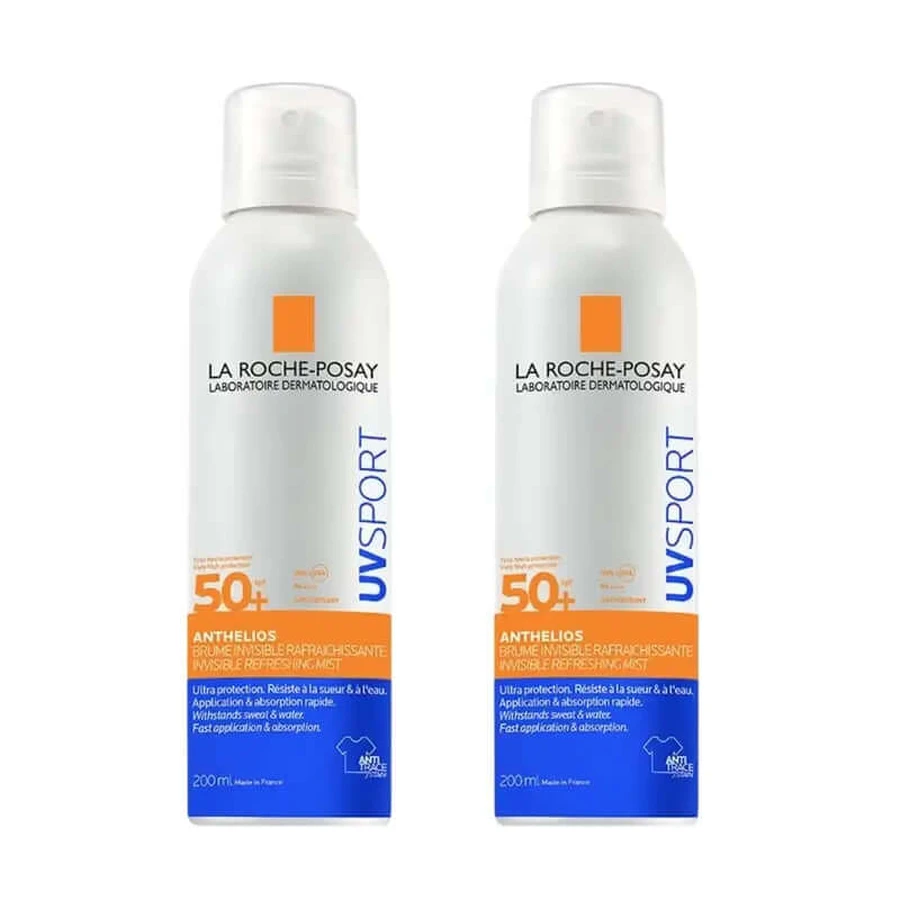 La Roche Posay Anthelios Uv Sport Bruma Invisible Refrescante Spf50+ , 2X200 Ml