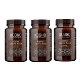 Kobho Labs Triplo Alpha Liponzuur Supplement, 3 x 3 x 60 capsules