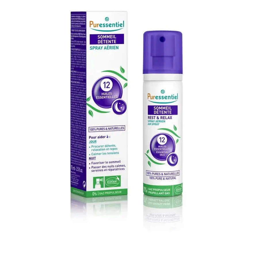 Puressentiel Spray d'ambiance Sommeil & Relaxation aux 12 huiles essentielles, 75 ml