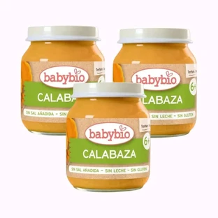 Babybio Pompoenpotje, verpakking 3 x 130 gram
