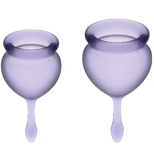 Satisfyer Feel Good Menstruationstasse Kit Flieder 15 + 20 ml