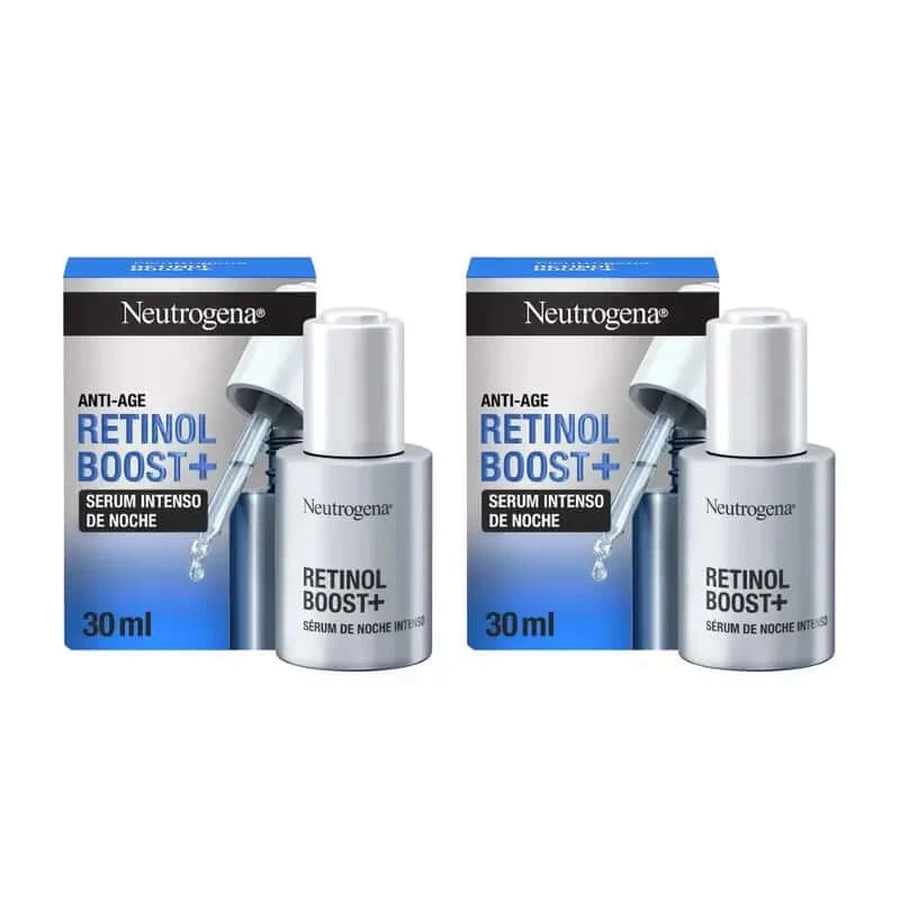 Neutrogena Retinol Boost Serum Facial Intenso Antiarrugas 0,23% Retinol, 2X30 Ml