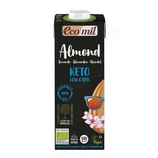 Ecomil Amande Nature Keto Bio, 1L x 6 unités
