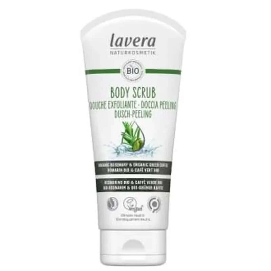 Lavera Körperpeeling Rosmarin-Grüner Kaffee 200ml. Bio