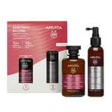 Apivita Tonic Promo Women's Hair Routine Anti-haaruitval Lotion, 150 Ml + Tonic Shampoo 250 Ml + Gratis Tonic Shampoo 250 Ml