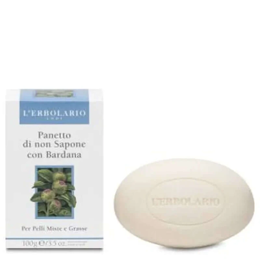 L'Erbolario Soap Without Soap Facial Burdock Lozenge 100Gr