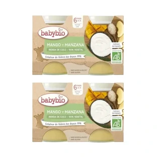 Babybio Yogourt Coco Mangue Ananas Pomme, Pack 4x130 gr