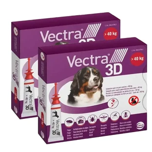 Vectra 3D Hund +40 kg, Pack 2 x 3 Pipetten