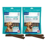 Virbac Veggiedent Fr3sh L, gebitssnacks voor honden van grote rassen, pak 2 eenheden