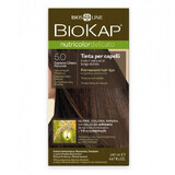 Nutricolor Delicato Permanent Hair Color, Nunata Natural Light Chestnut 5.0, 140 ml, Biokap