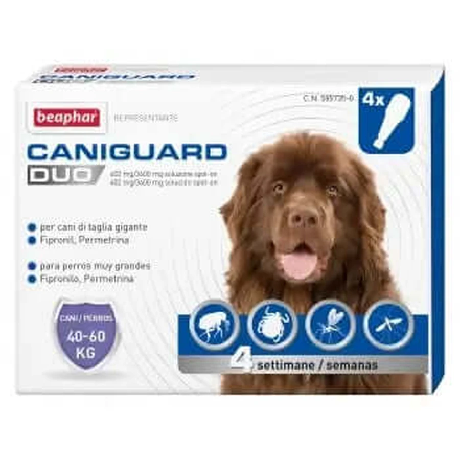 Beaphar Caniguard Duo Xl 40-60Kg 4Pip