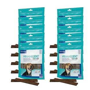 Virbac Veggiedent Fr3sh M, gebitssnacks voor honden van middelgrote rassen, pak 10 eenheden