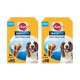 Dentastix Pedigree Medium Pack, 2X56Pcs.