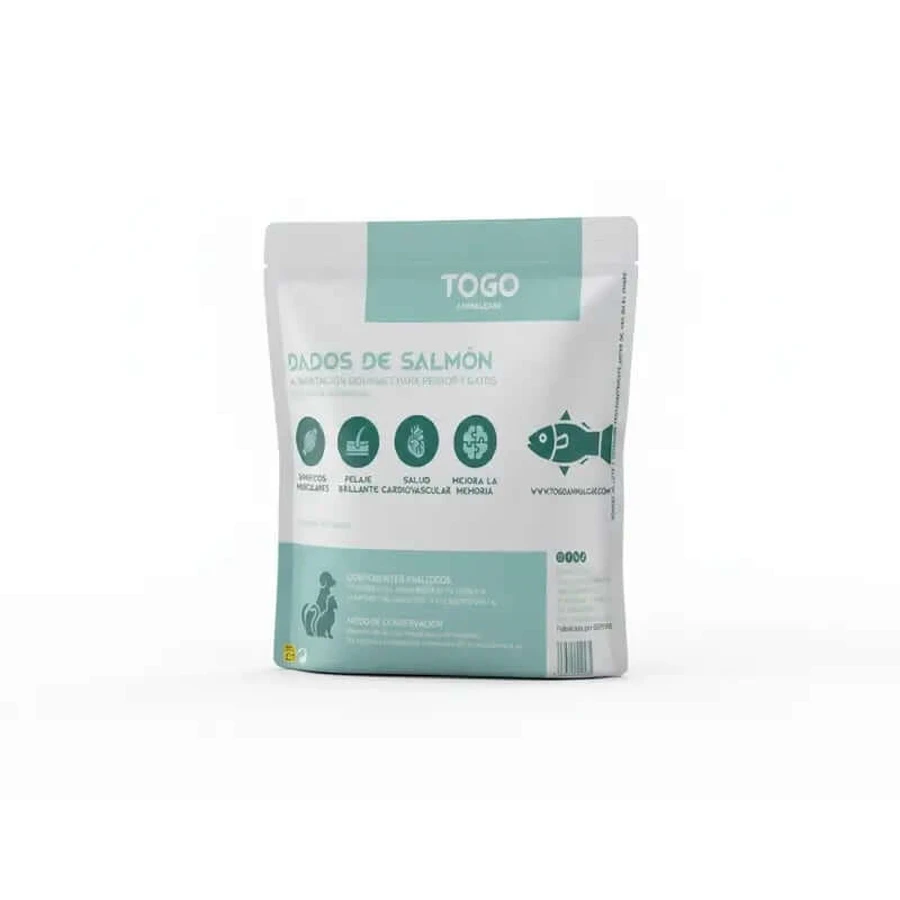 Snacks Togo au saumon en dés, 60 grammes
