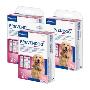 Virbac Prevendog Collier antiparasitaire, paquet de 3 x 75 cm 2 unités