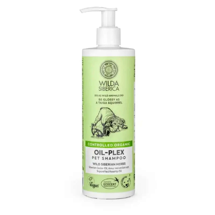Wilda Siberica Oil-Plex Shampoo per animali domestici, 400 Ml